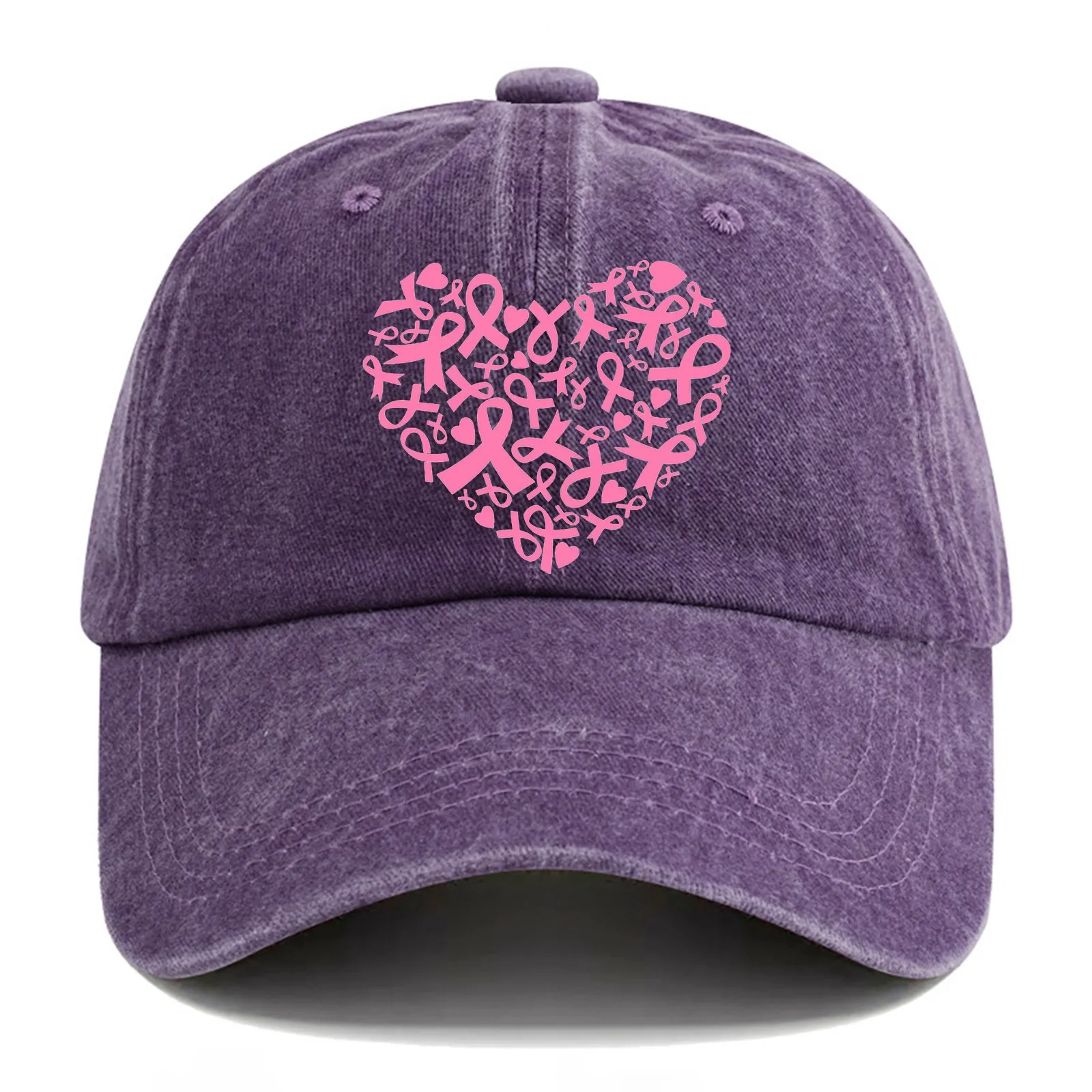 Мужская и Женская Бейсболка с рисунком месяца против рака молочной железы