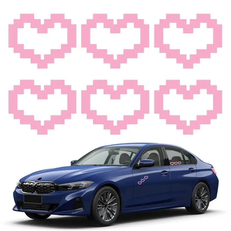 

Heart Decals For Cars Waterproof Cute Automotive Heart Stickers Heart Flower Stickers For Laptop Water Bottles Luggage Scrapbook