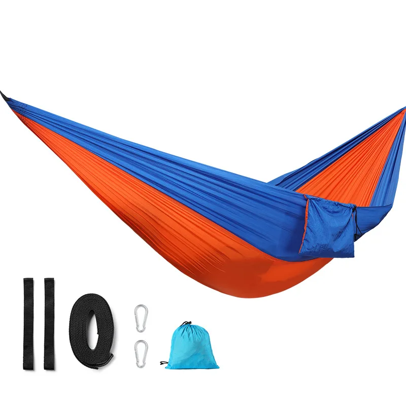 

Outdoor Double Hammock Camping Camping Equipment Glider Dormitory Bedroom Parachute Nylon Casual Floor Mat Swing