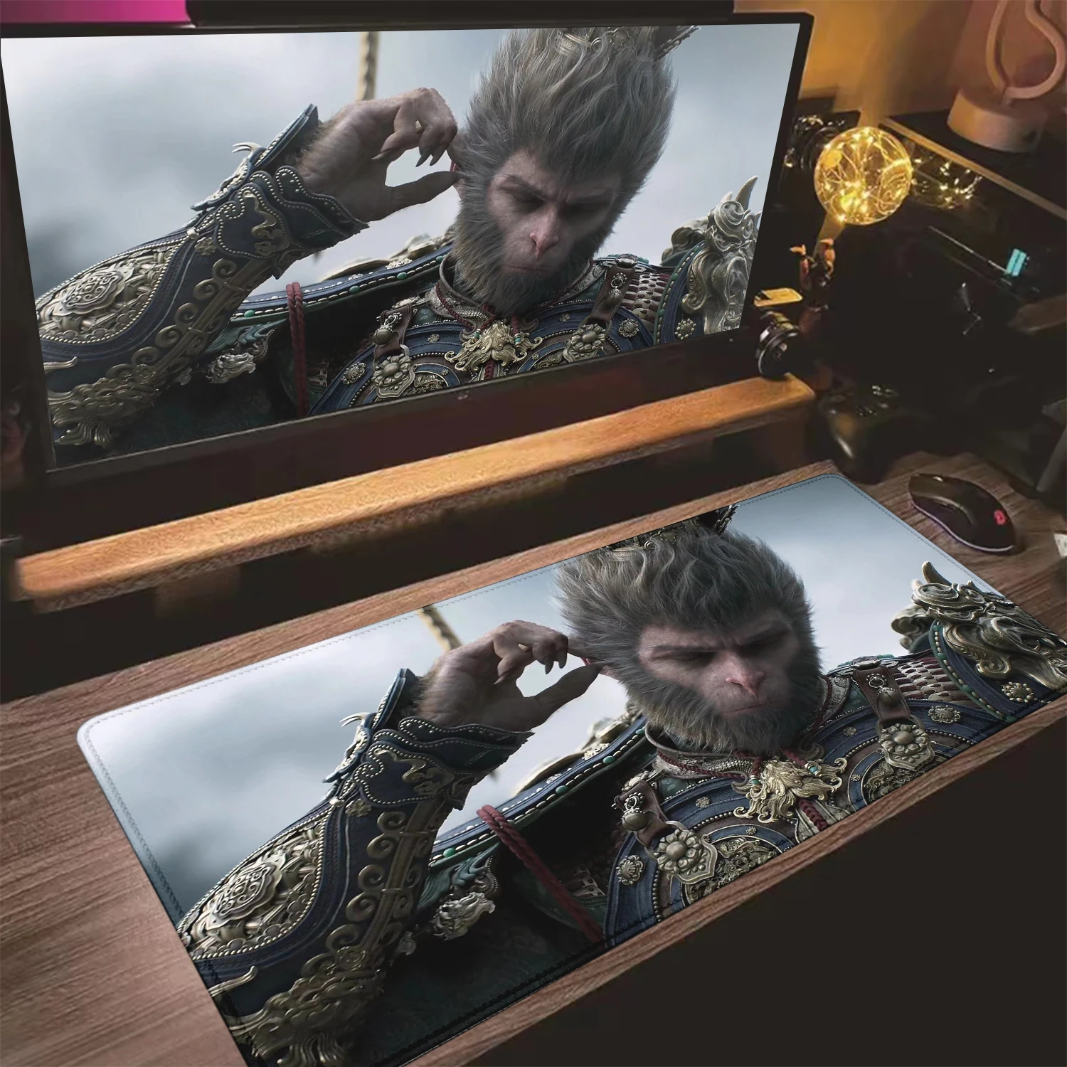 Коврик Для Мыши Большого Размера Black Myth Wukong - Игровой Destiny Man Periphery С Замком