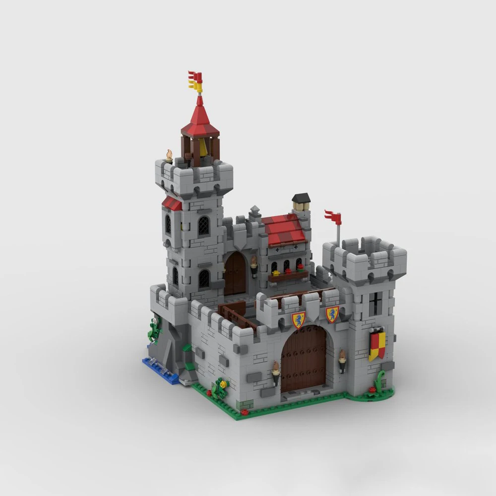 Новинка 1516 конструктор MOC Европейский средневековый улица замок с замком