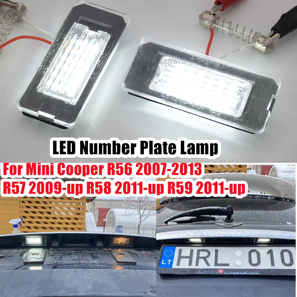

Error Free Bright White Number Lamp Canbus LED License Plate Light For BMW Mini Cooper R56 Hatchback R57 R58 Coupe R59 Roadster
