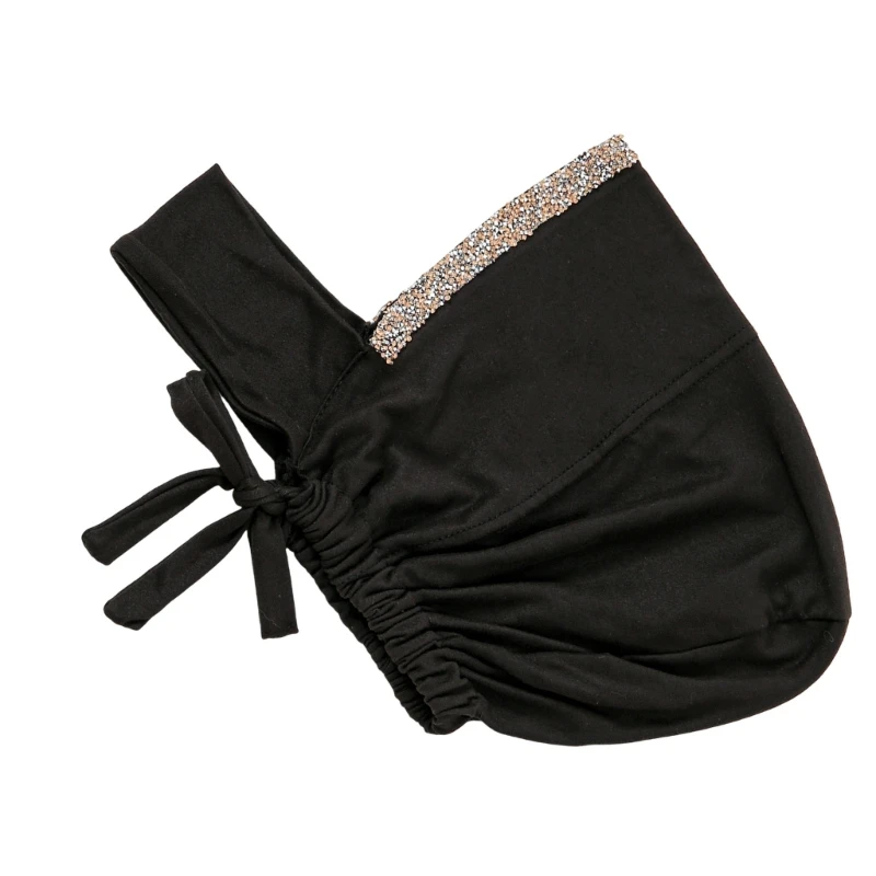 Этнический тюрбан мягкий молочный шелк индийский головной убор удобный хиджаб