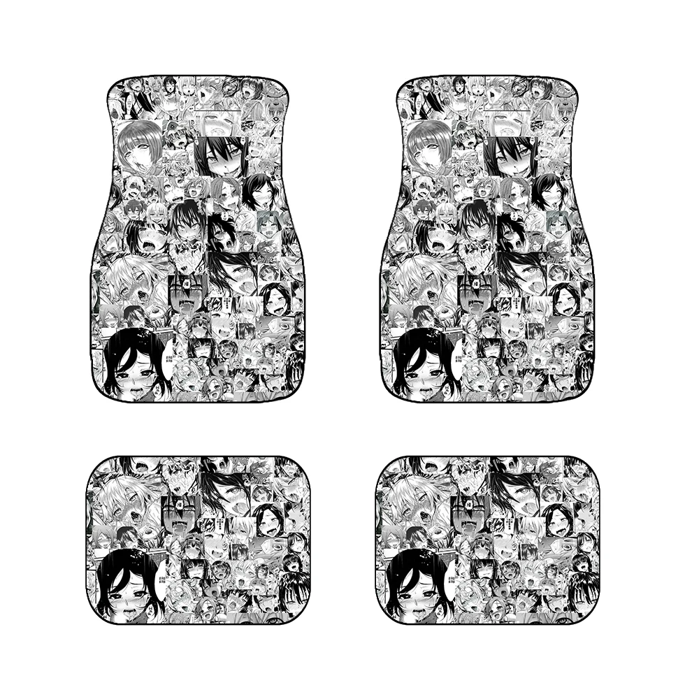 

Автоматический напольный коврик, нескользящий передний и задний коврик с мультяшным принтом персонажа, автозапчасти