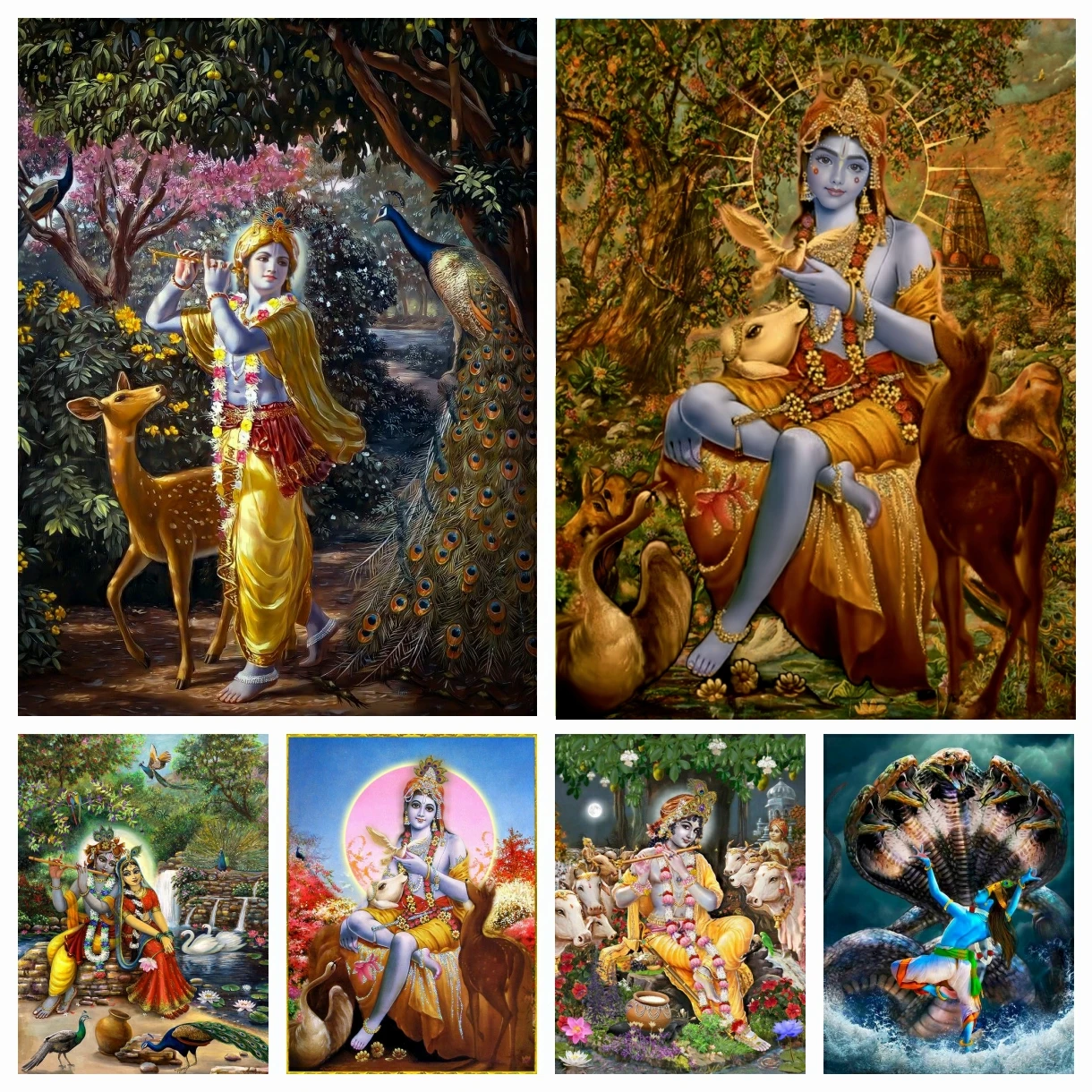 

Indian God Radha Krishna 5D DIY Diamond Painting Mosaic Full Square Round Drill Cross Stitch Rhinestones Embroidery Home Decor