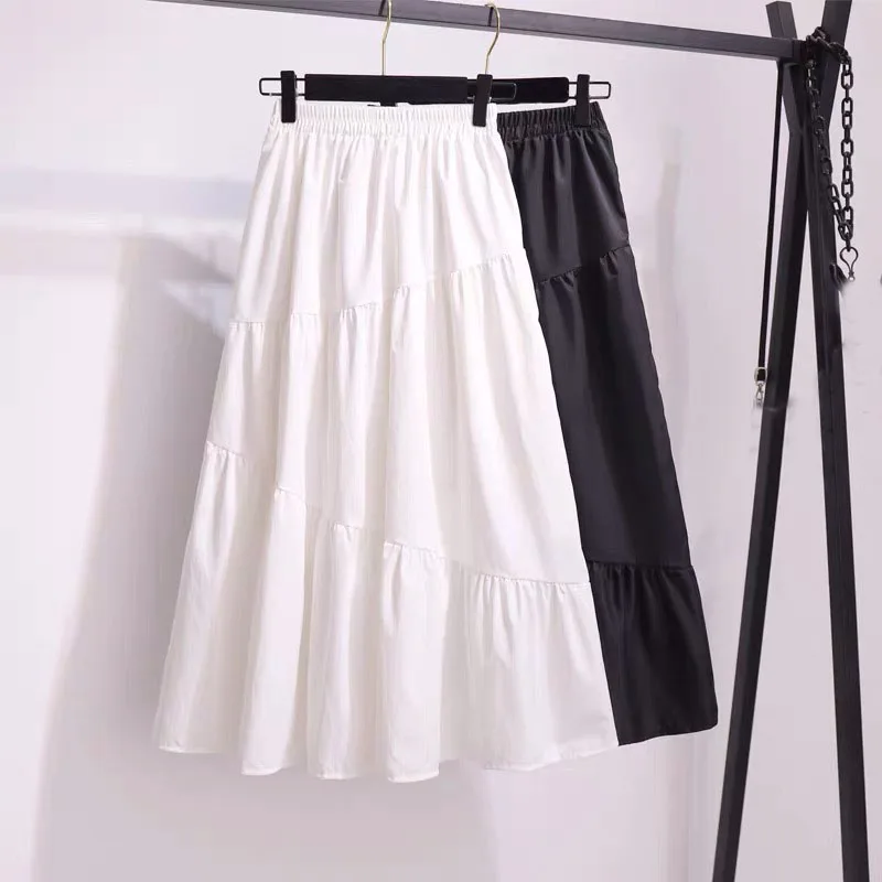 

Женская винтажная юбка средней длины, летняя Свадебная юбка в стиле «Лолита» для подружки невесты, 2022