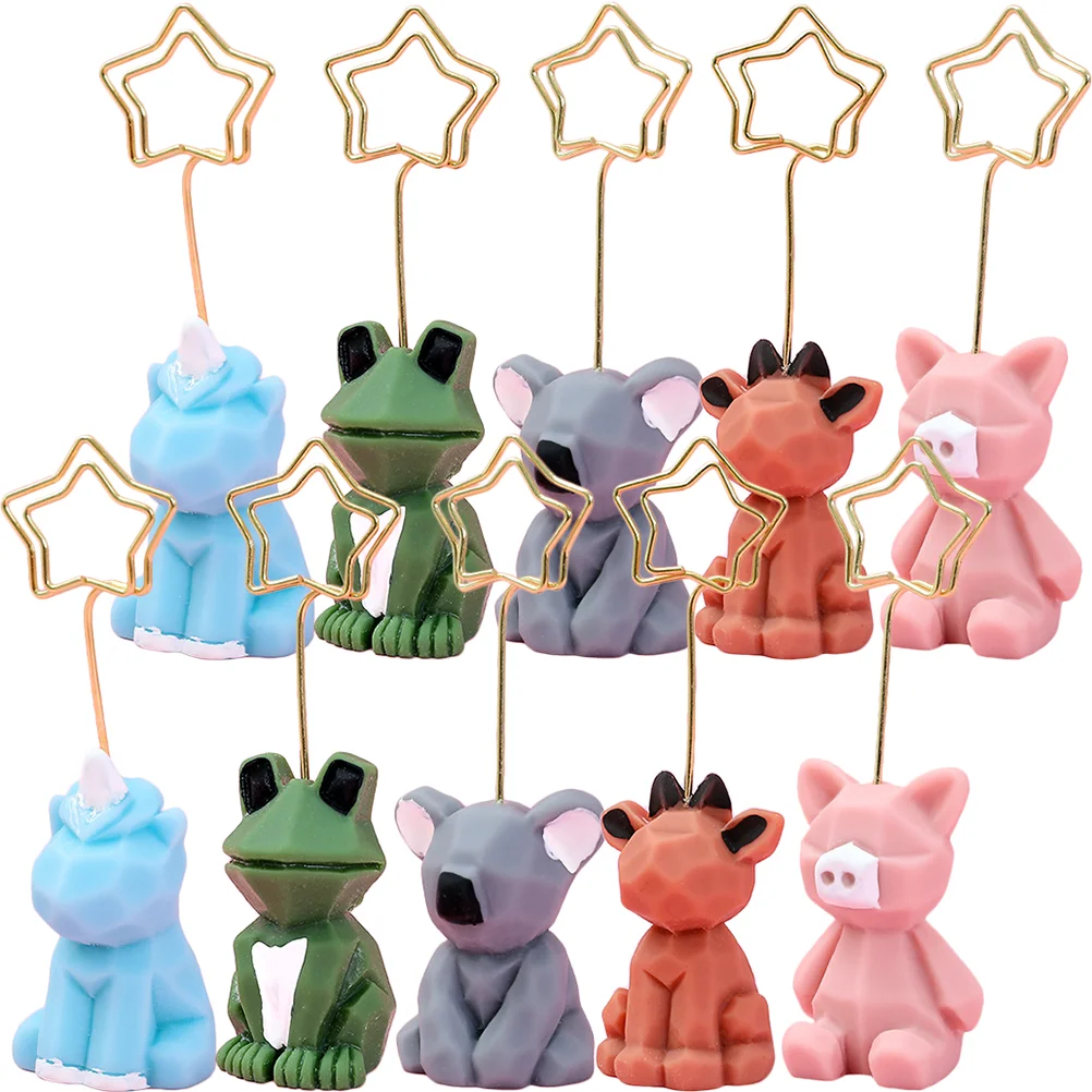 

Holder Stand Clip Animal Table Note Picture Memo Photo Holders Place Paper Alligator Tables Clips Sign Cartoon Number