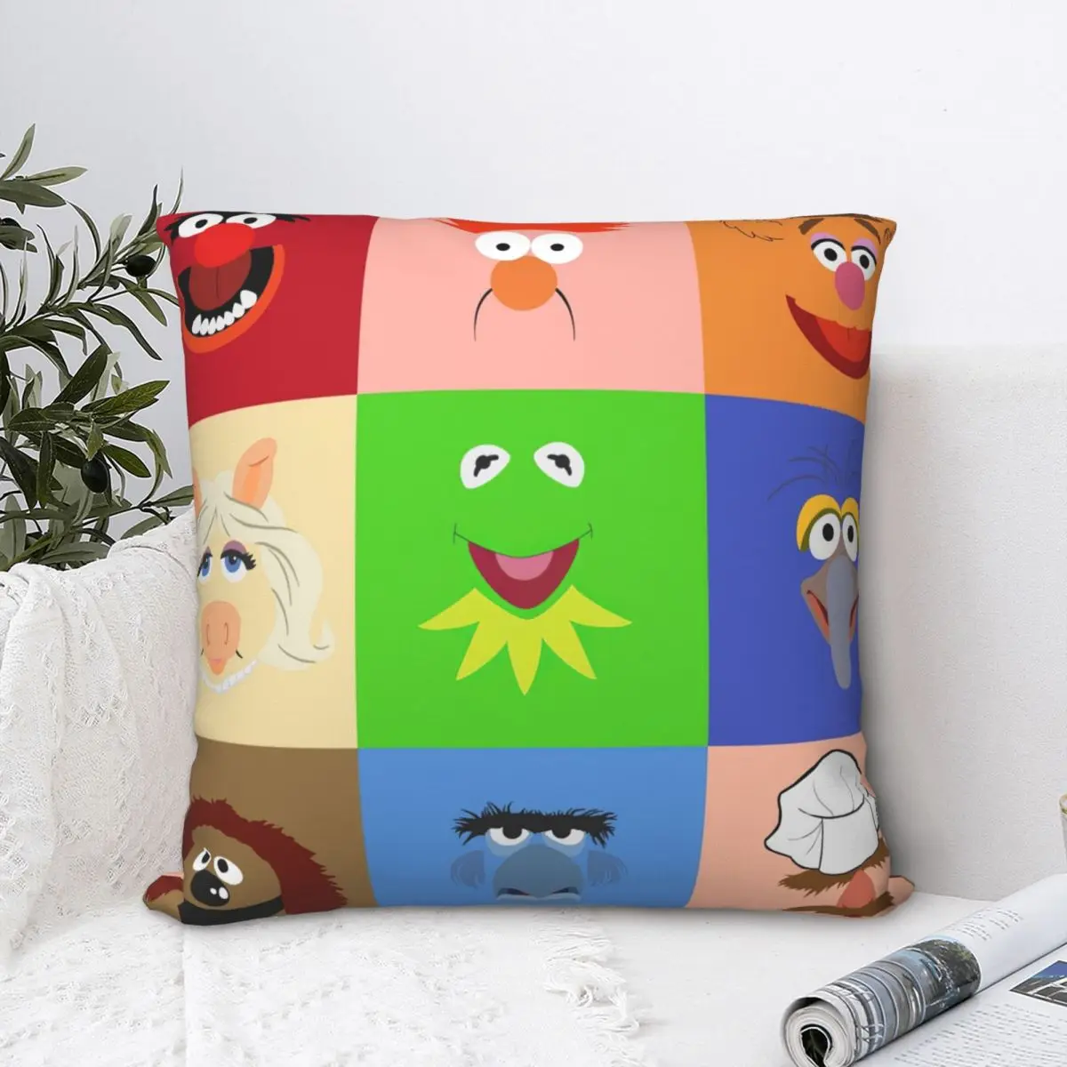 

Muppets Throw Pillow Polyester Home Decor Pillow Case Home Cushion Cover 45*45cm