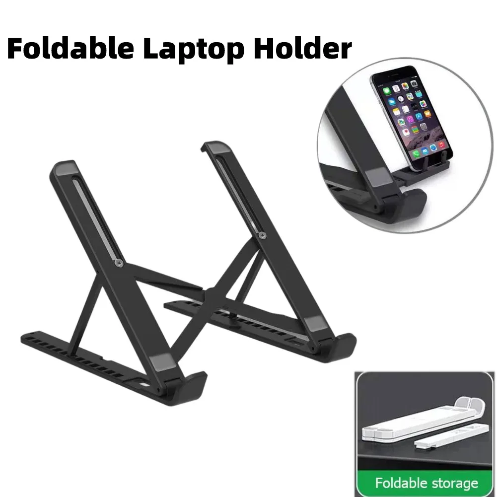 

Foldable Laptop Stand Support Holder Adjustable Riser Cooling Bracket Tablet Stand Bracket for Laptop & Tablet Accessories