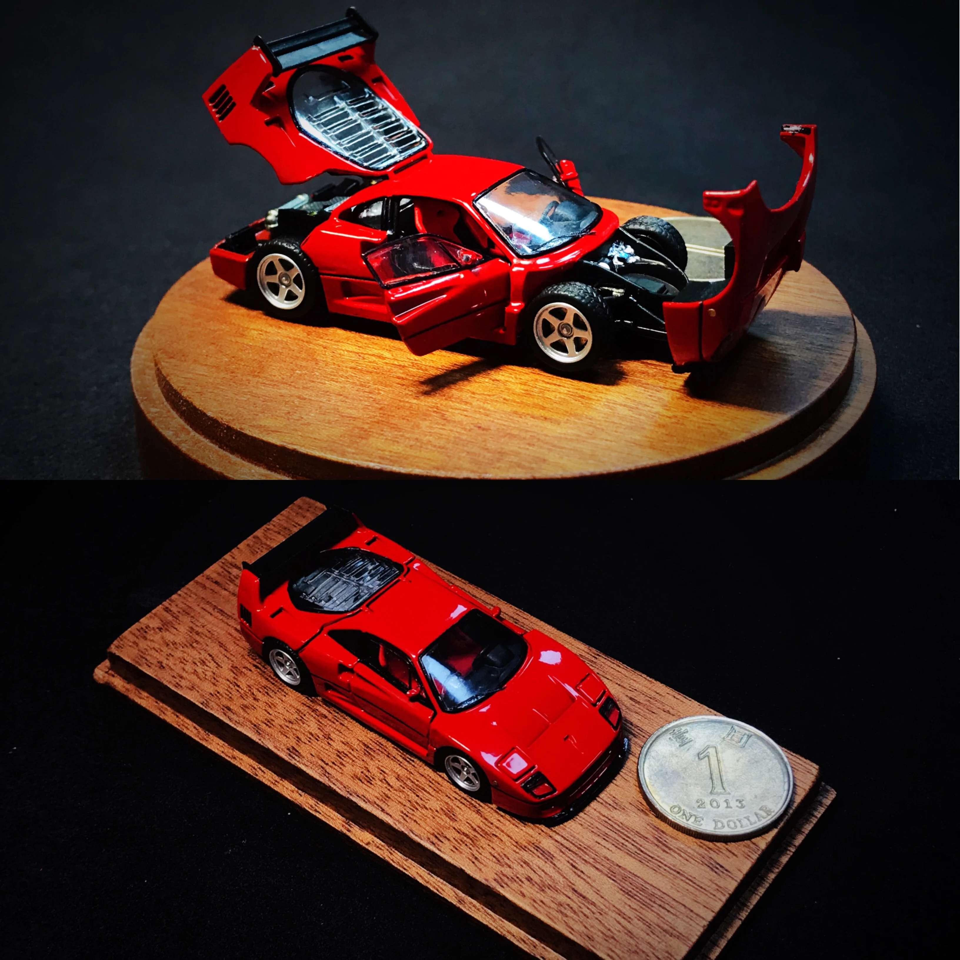 

PGM limited edition alloy full door 1:64 Ferrari F40 LM sports car simulation car model collection decoration gift