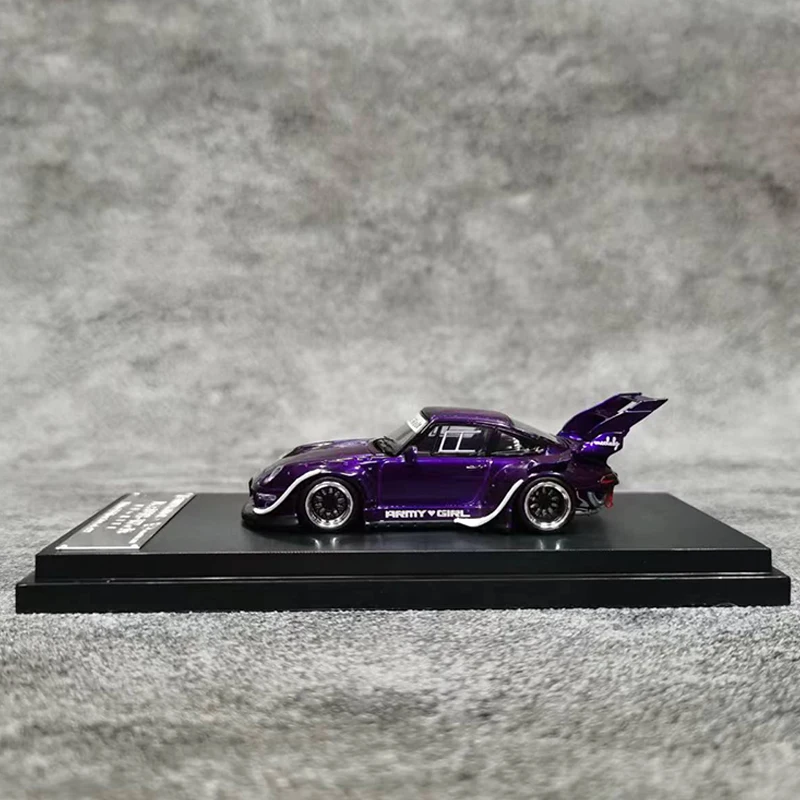 Уличное оружие Модель автомобиля 1:64 RWB 993 металлическое пурпурное крепление