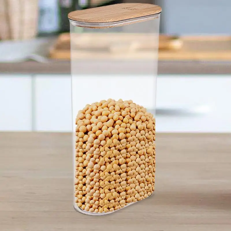 Герметичный контейнер для риса хранения зерен пищевого класса прозрачная