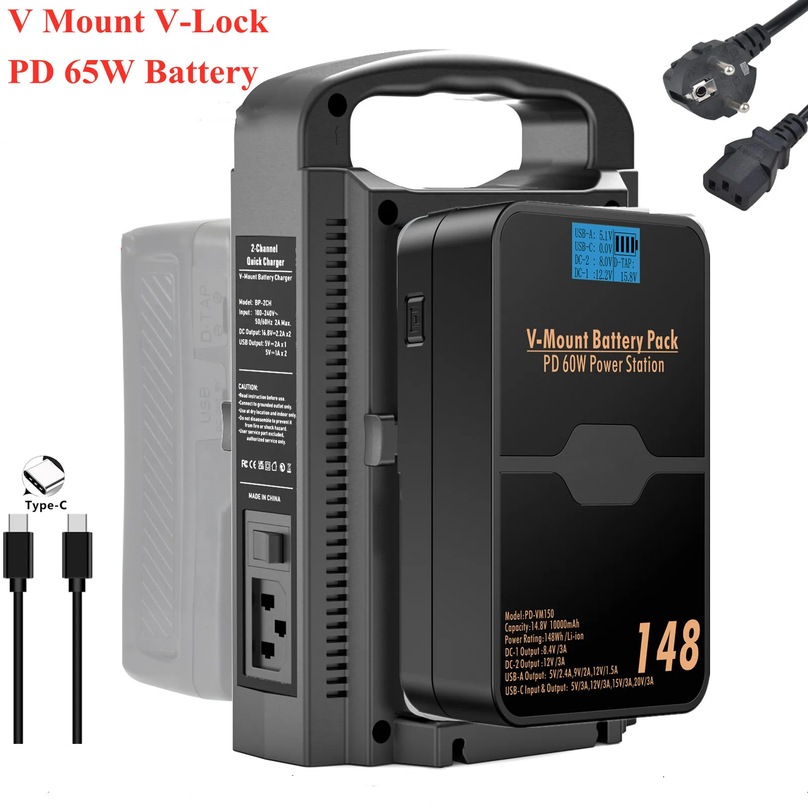 V-образное крепление V-Lock 148Wh PD-VM150 PD-VM75
