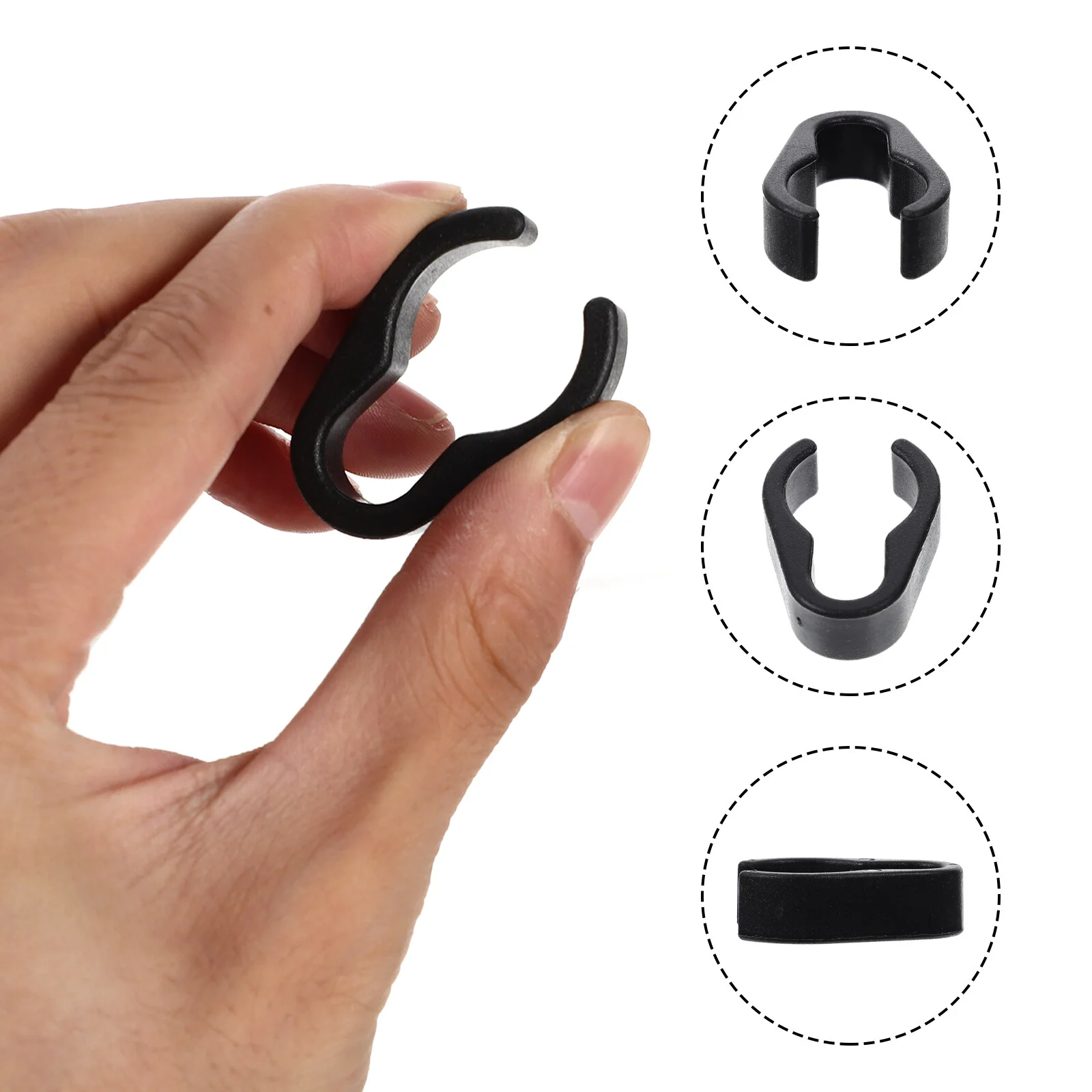

10 Pcs Microphone Clip Cable Organizer Cable Clips Blacks Bracket Card Holder Wire