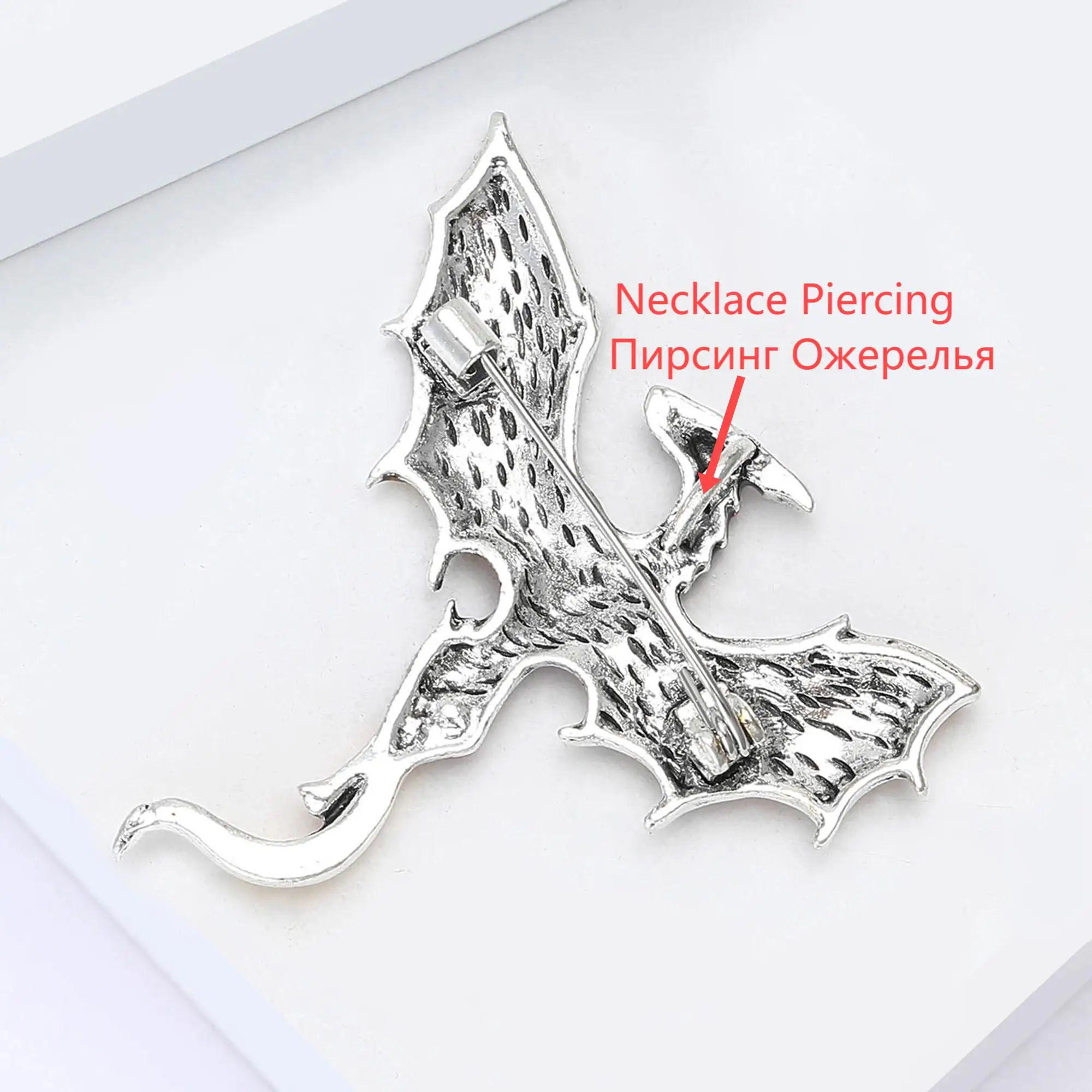 Фото Beaut & Berry Роскошные эмалированные броши с летающим драконом для женщин, унисекс, булавки с животными, подарки для друзей, вечерние украшения, аксессуары для банкета №3