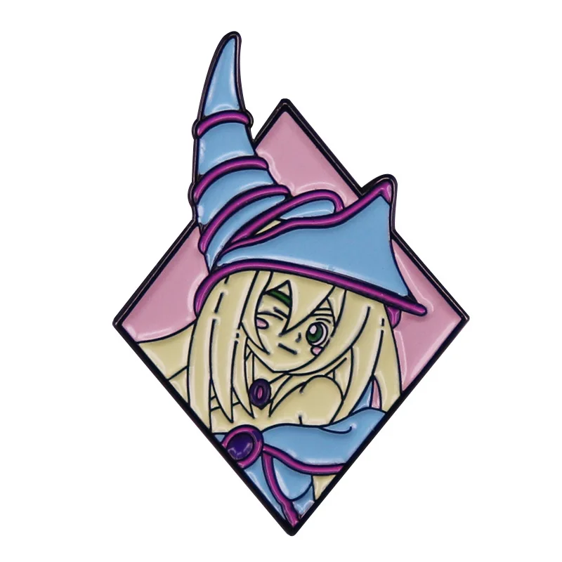 

Trading Card Game Anime Magician Girl Brooch Badge Enamel Pin Lapel Pin Brooches for Backpack Collection Manga Badges Jewelry