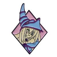 trading card game anime magician girl brooch badge enamel pin lapel pin brooches for backpack collection manga badges jewelry