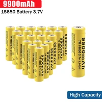 1 20pcs rechargeable 18650 3 7v 9900mah rechargeable lithium battery welding for diy flashlight battery pack high capacity