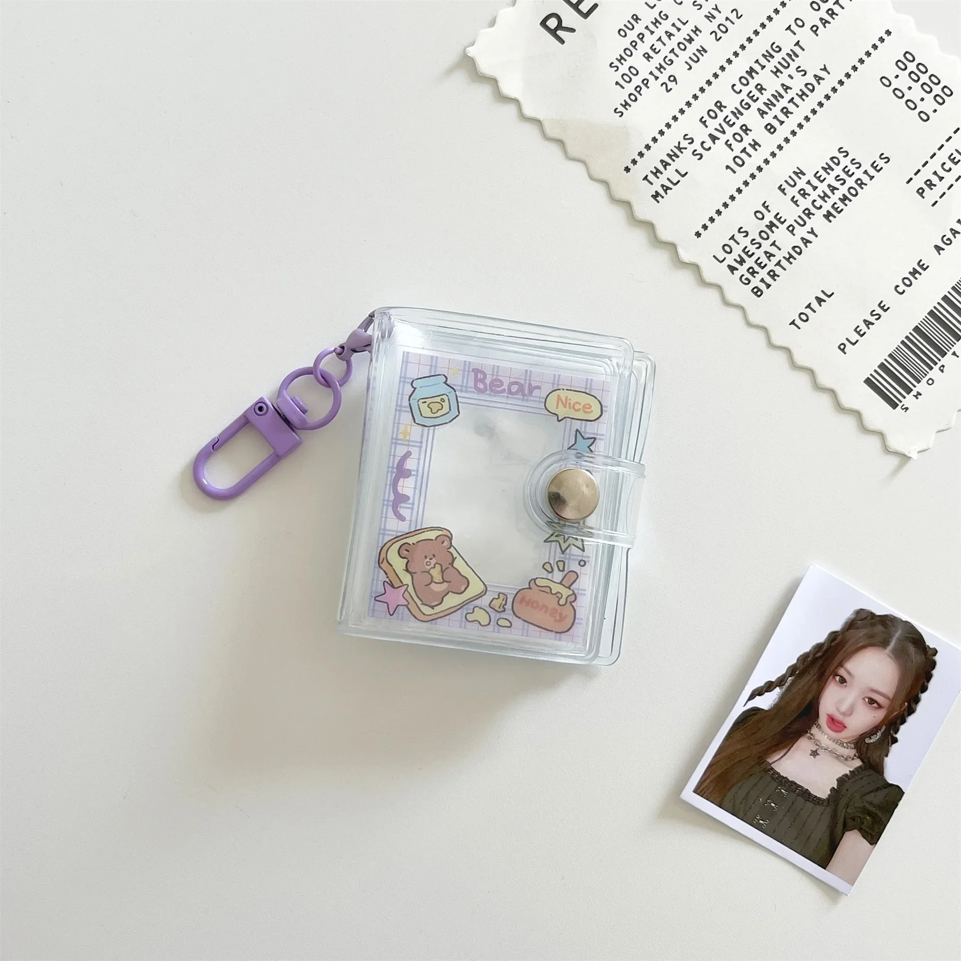 

MOONBIFFY Прозрачный мини-фотоальбом для карт 2 дюйма