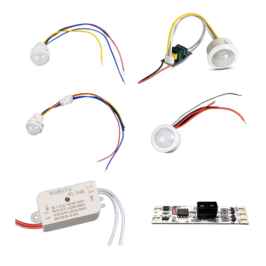 

Датчик движения для спальни с датчиком обнаружения человека, угол обнаружения 120 градусов, автоматический датчик задержки 30 с