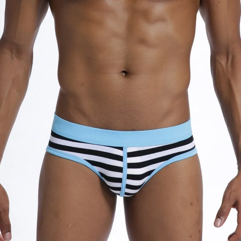 Men's underwear cotton underwear Navy Stripe Men's briefs men sexy under wear  calzoncillos  gay sexy underwear