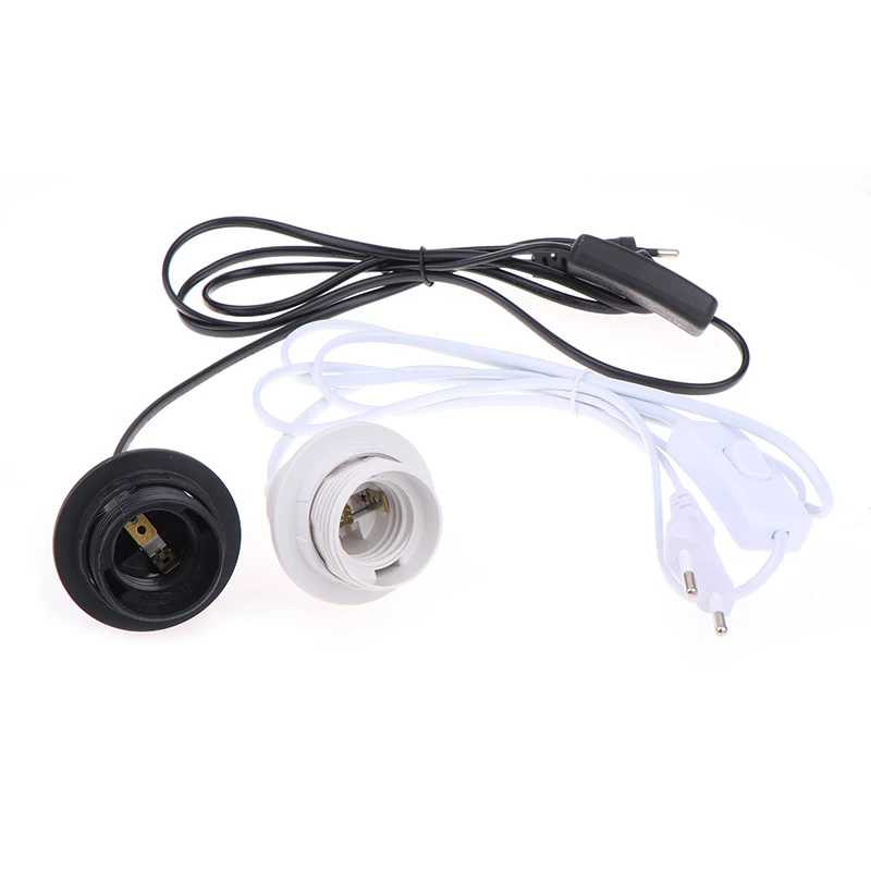 Подвесной светильник E27 стандарта ЕС 1 8 м осветительные приборы лампочки адаптер