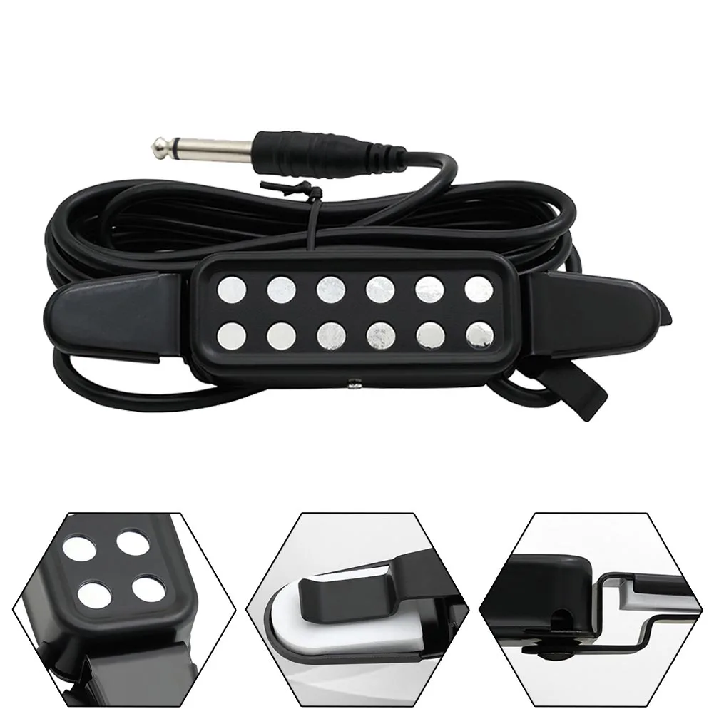 

12 Holes Acoustic Guitar Pickup Sound Hole Pickup Audio Magnetic Transducer Guitarra Musical Instrument Accessories Parts