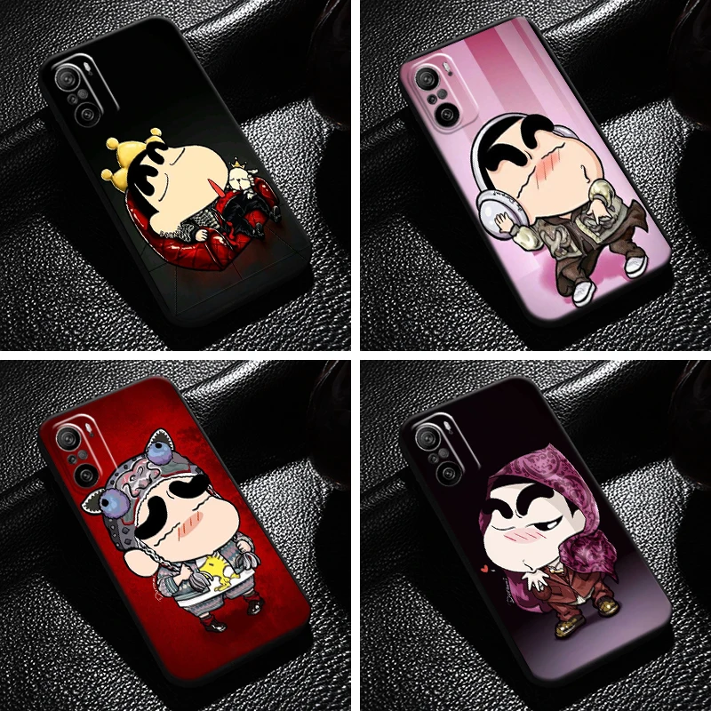 

Cartoon Crayon Shin-chan For Xiaomi Redmi K40 Pro Gaming Phone Case Funda Back Soft Coque Carcasa