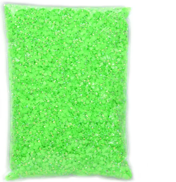 

Желе L.t peridot AB Цвет 2 ~ 6 мм плоская смола без горячей фиксации Стразы в массовом упаковке пластиковые украшения для дизайна ногтей для одежды
