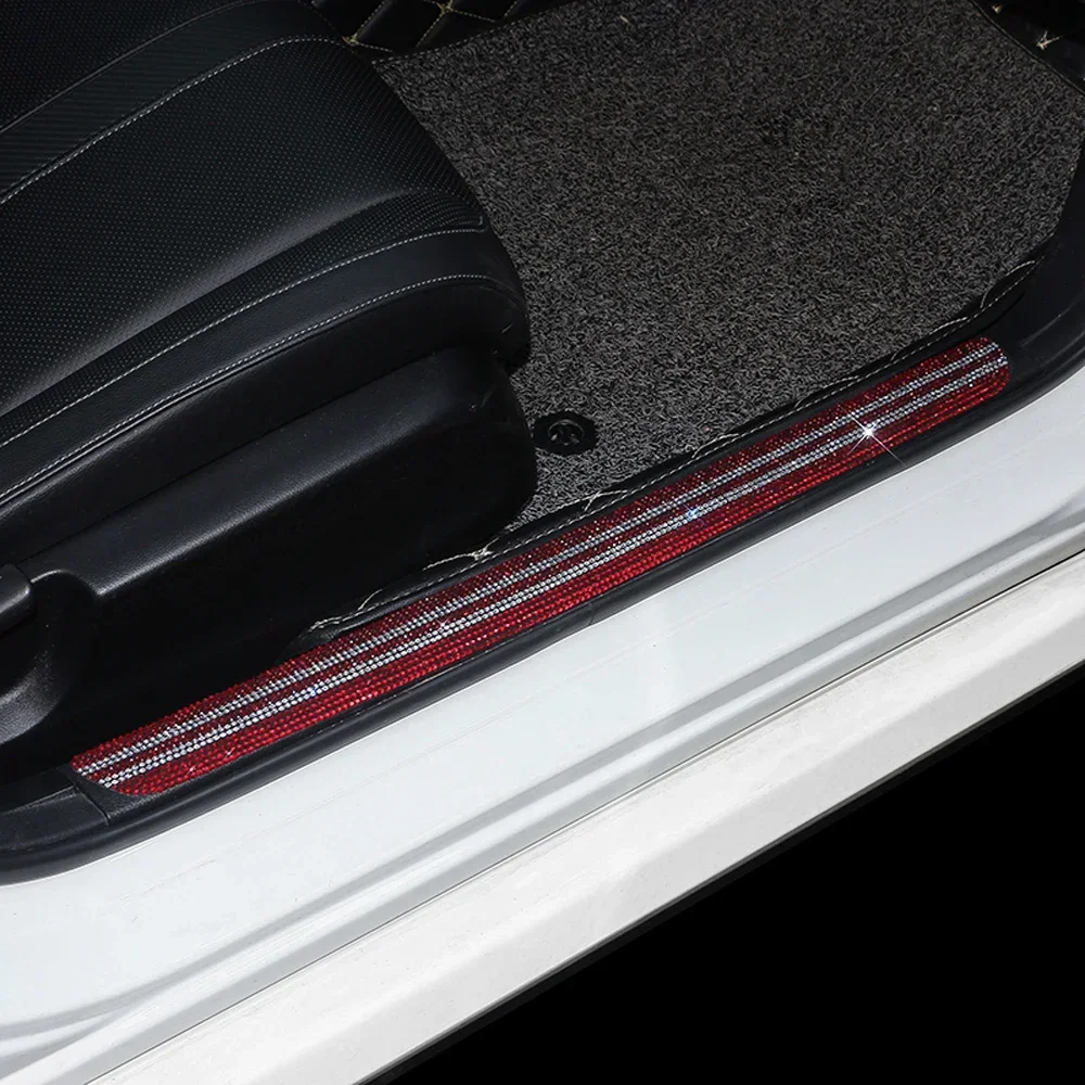 Блестящие защитные наклейки для дверей автомобиля нано-лента против царапин