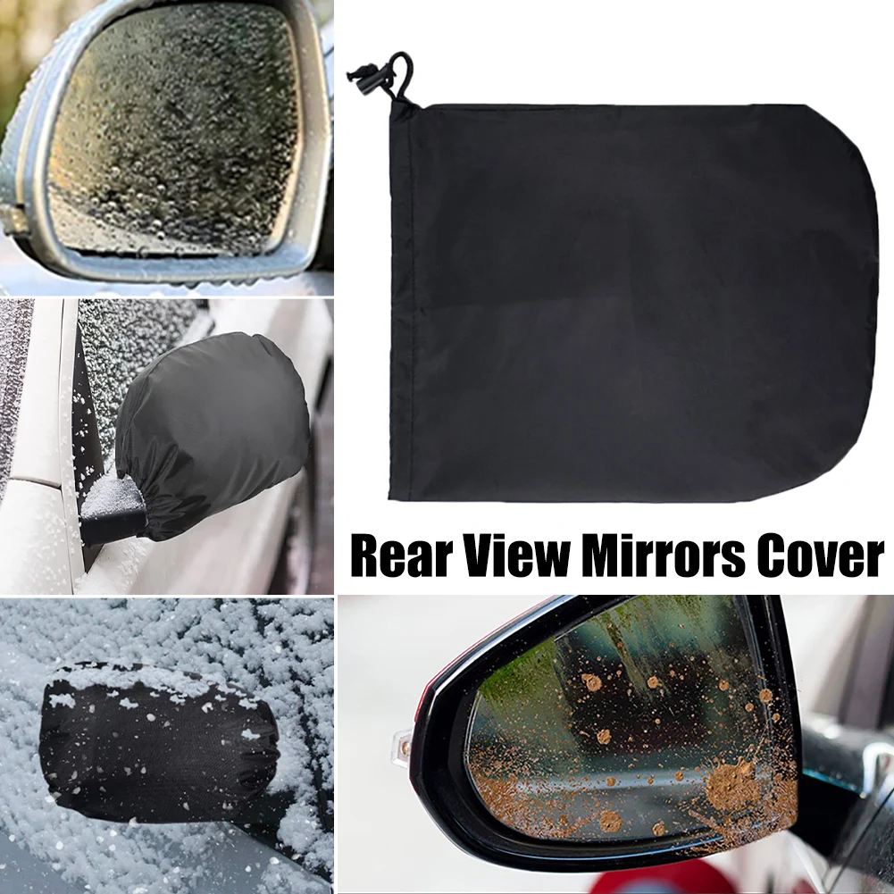 

Rearview Mirror Snow Cover Winter Left and Right Side Mirror Protector Oxford Cloth Snow Freeze Dust Cover Car Accessories 1pair