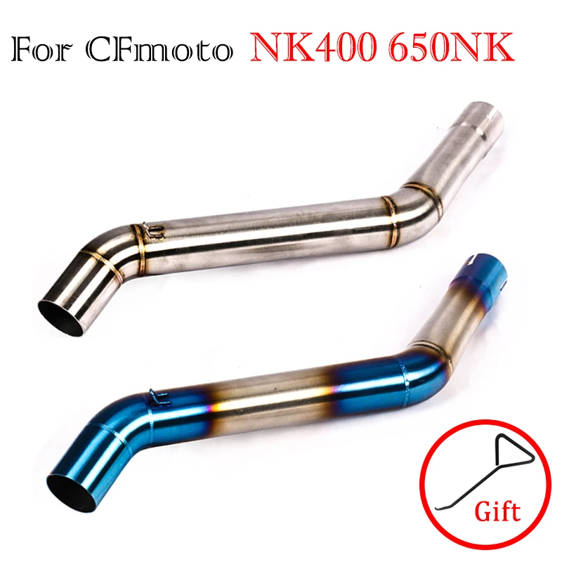 

Slip On For CFmoto NK400 650NK nk 650 400 2013-2018 Escape Moto Motorcycle Exhaust System akrapovic Middle Link Pipe Tube AK