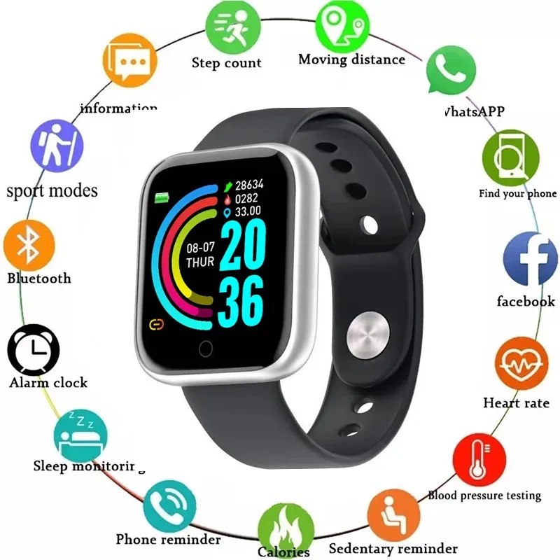 

2023 New Smart Watch Blood Pressure Measurement Smartwatch Men Women Heart Rate Monitor Bluetooth Smart Watch