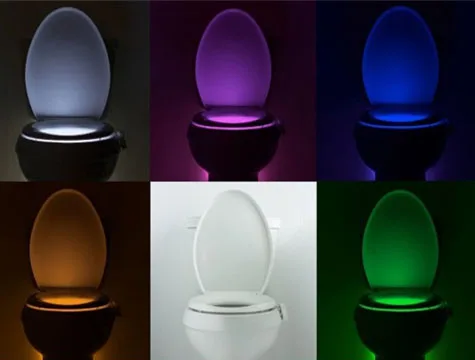 

8 color toilet seat light with sensor