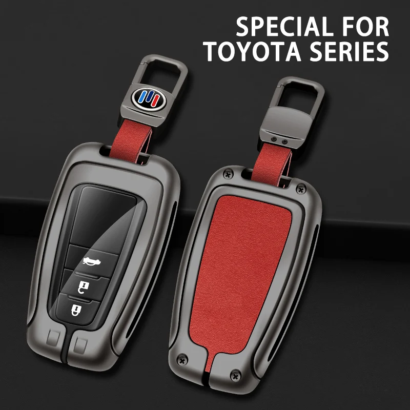 

Keychain Remote Car Key Case Cover Shell Fob For Toyota Camry Highlander RAV4 Land Crusier Crown Vios Corolla Auto Accessories