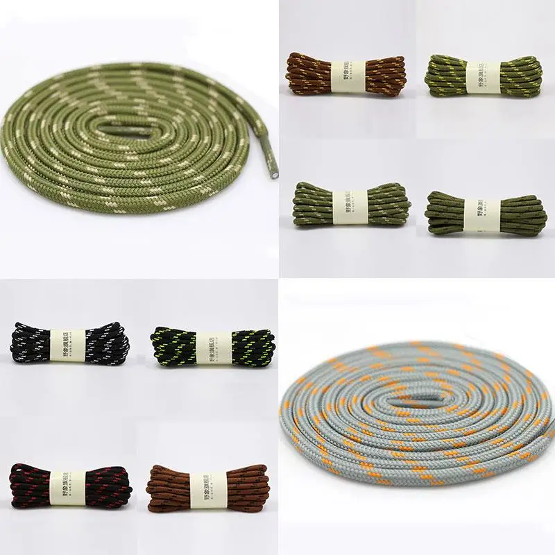 Round Shoelaces Quality Durable Polyester Sneakers Shoe Laces Boots Laces For Shoes Wear-resistant Classic Sport Shoestrings