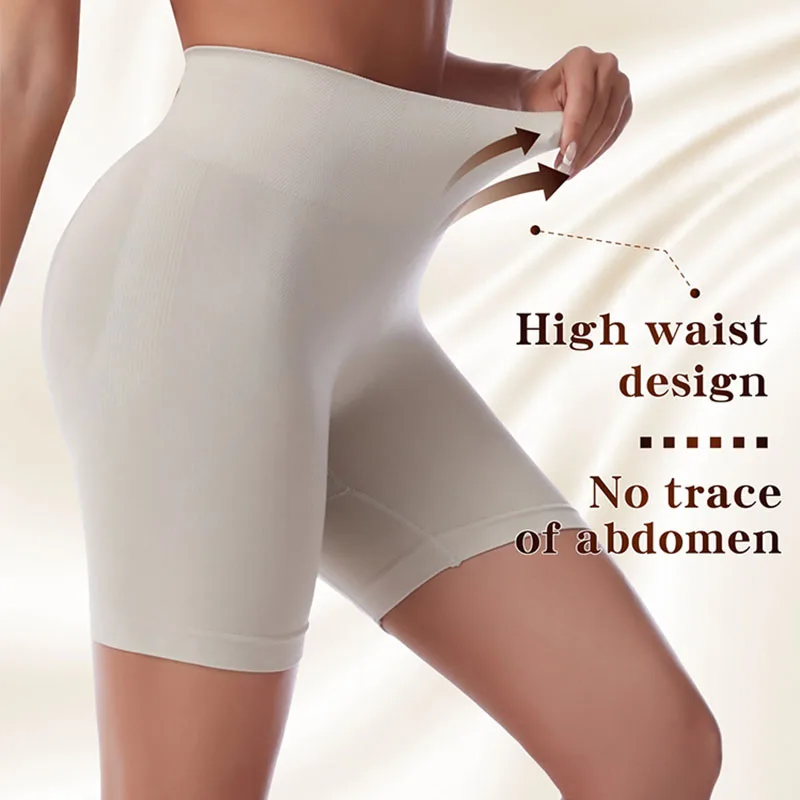 

Naadloze Veiligheid Broek Vrouwen Shorts Hoge Taille Buik Broek Postpartum Body Shaper Comfort Boxer Slips Rok Shorts