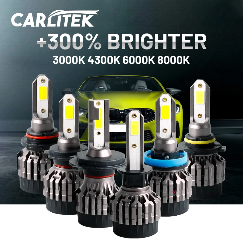 

H11 LED Headlight 20000LM H4 H7 H1 H3 H8 H9 9005 9006 HB3 HB4 3000K 4300K 6000K 8000K 2PCS Auto Fog Light Low Beam High Beam 12V