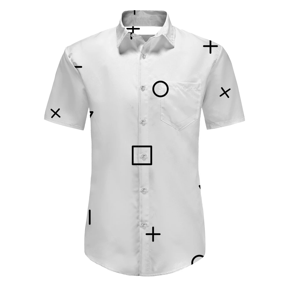 

2022 New Fashion Men's Summer Short Sleeve Dress Shirt Twill White Black Blue Green Business Dress Men Social Shirt