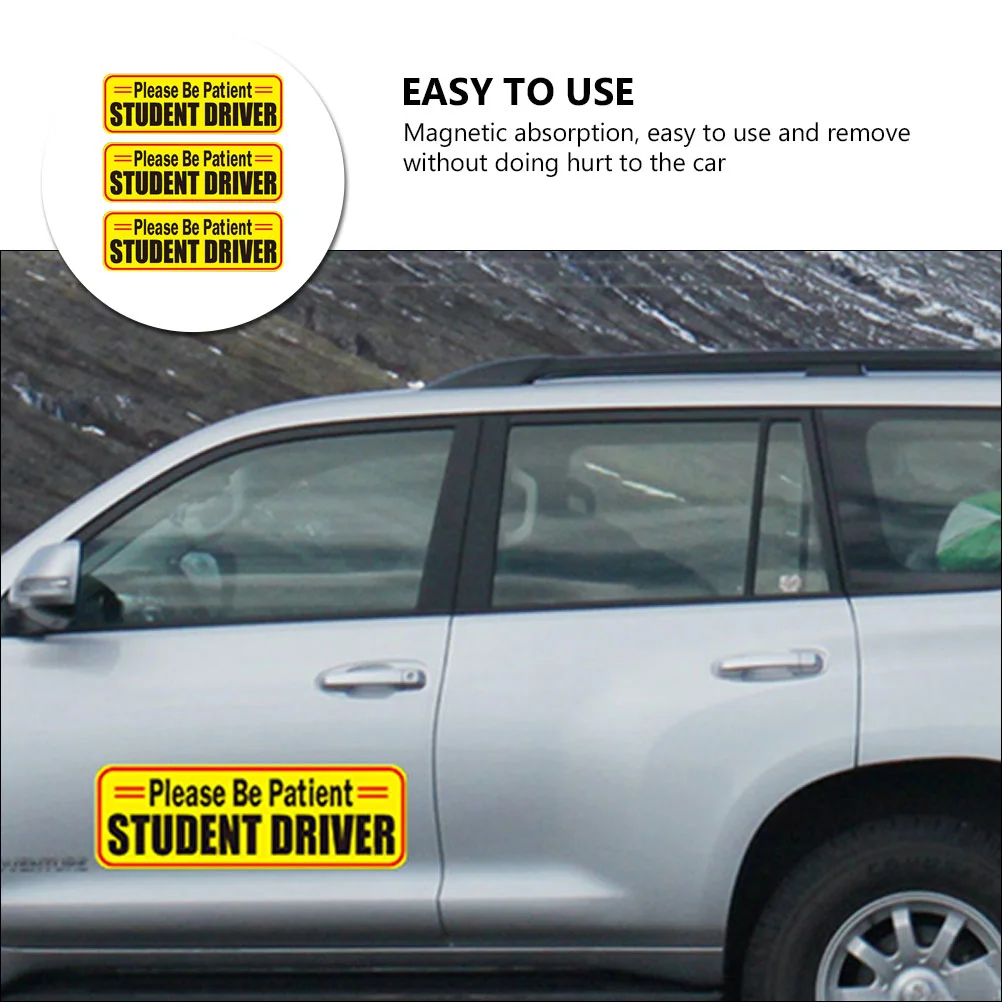 

Новинка, искусственный магнит, пожалуйста, проявите терпение, ученический знак водителя, новичка