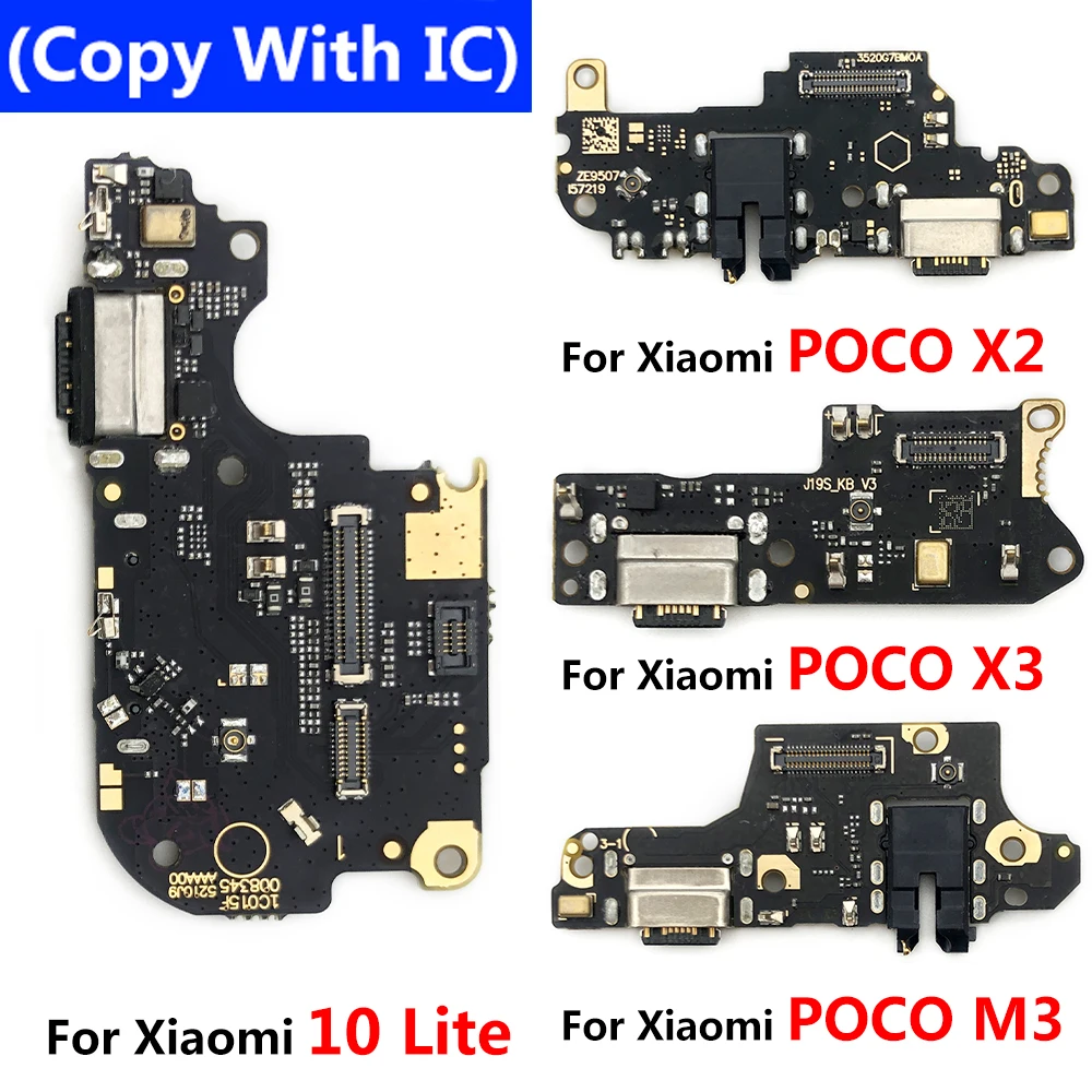 

Новинка для Xiaomi Mi 10 Lite Poco X3 X2 M3 USB зарядный порт зарядное устройство плата гибкий кабель док-станция разъем с микрофоном запчасти