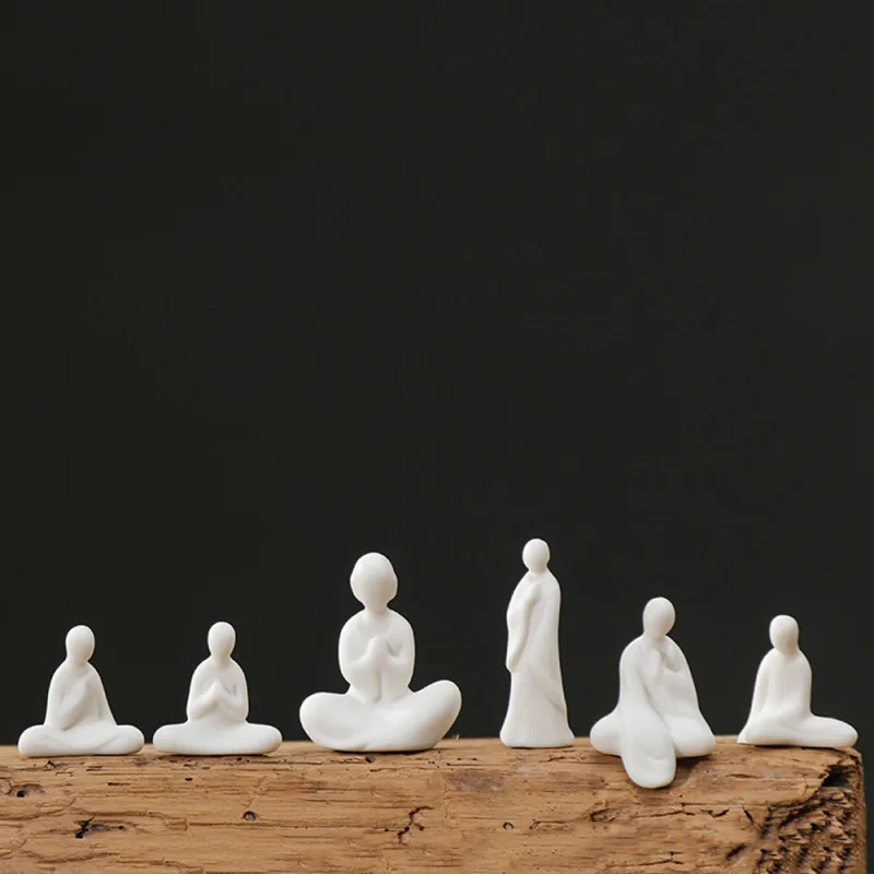 1 шт. мини дзен керамика Будда микро бонсай аквариум чайный поднос аксессуары