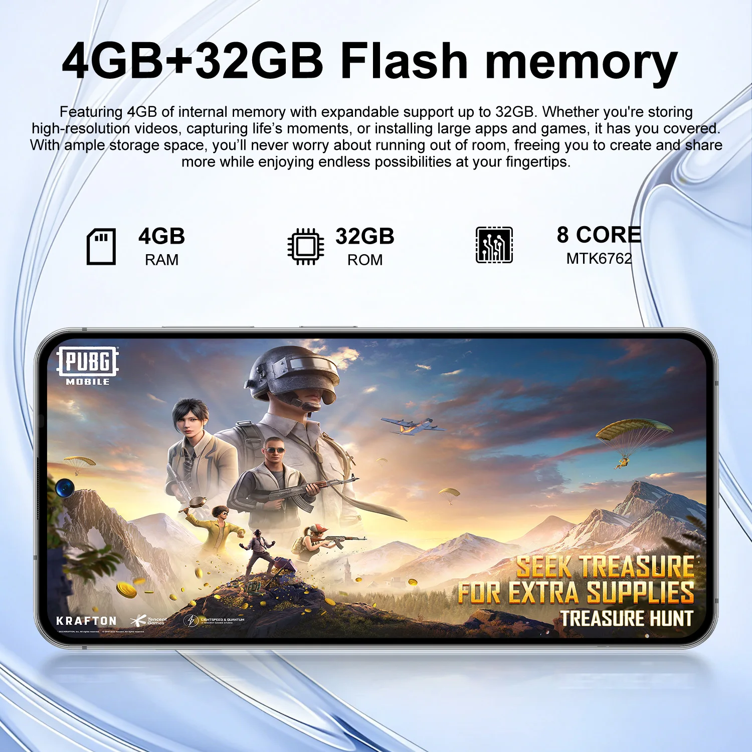 Фото Смартфон IVMI Global Vision 17Pro Max с поддержкой 4G, двумя SIM-картами, разблокировкой по лицу, 7.2-дюймовым экраном, Android 12, 4 ГБ ОЗУ, 32 ГБ ПЗУ, 8+16 МП камерами. №5
