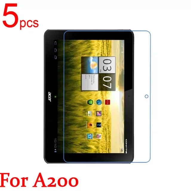 5pcs glossy Ultra Clear/Matte/Nano anti-Explosion LCD Screen Protector Cover Film For Acer Iconia Tab W700 A510 W510 A200 Film