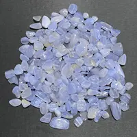 10-20mm 500g Blue Chalcedony Gravel Mineral Detritus Natural Gem Healing Reiki Crystal Home Fountain Decoration