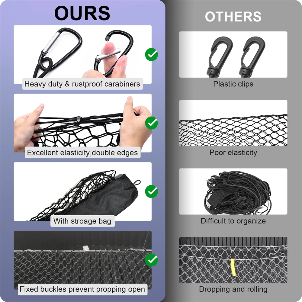 Растягивающийся сетчатый органайзер для Toyota Tacoma 2005-2024