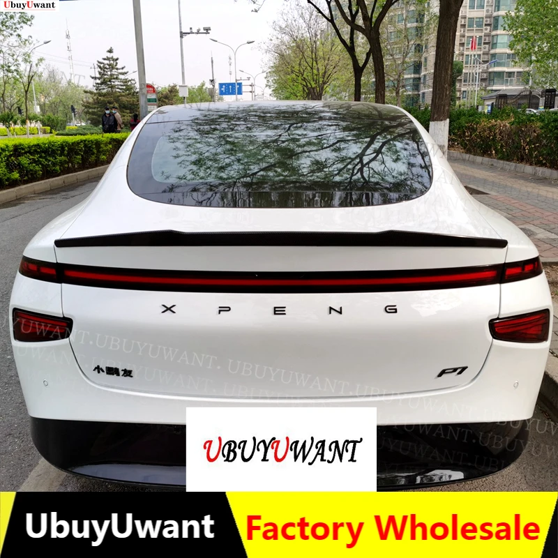 

Car Styling High Kick Rear Trunk Lid Spoiler Wing Glossy Black Fit FOR XiaoPeng P7 Spoiler 2020-2021Glossy Black /Carbon Color
