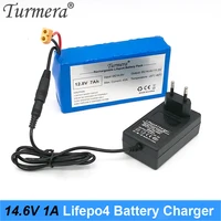 turmera 4s 14 6v 1a lifepo4 battery charger dc 5 52 1mm for 4series 12v 12 8v 14 4v 18650 32650 32700 33140 lifepo4 battery use