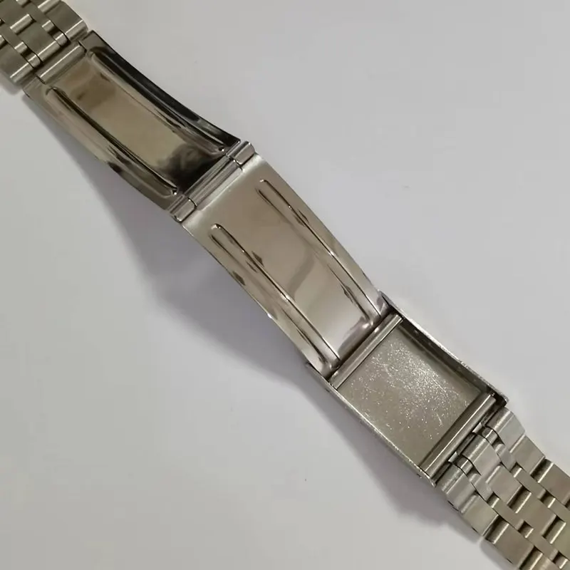 17mm 19mm Stainless Steel Bracelet Bands Vintage Jubilee Curved End Replacement Strap Fits For Tudor TUDO Series Watches