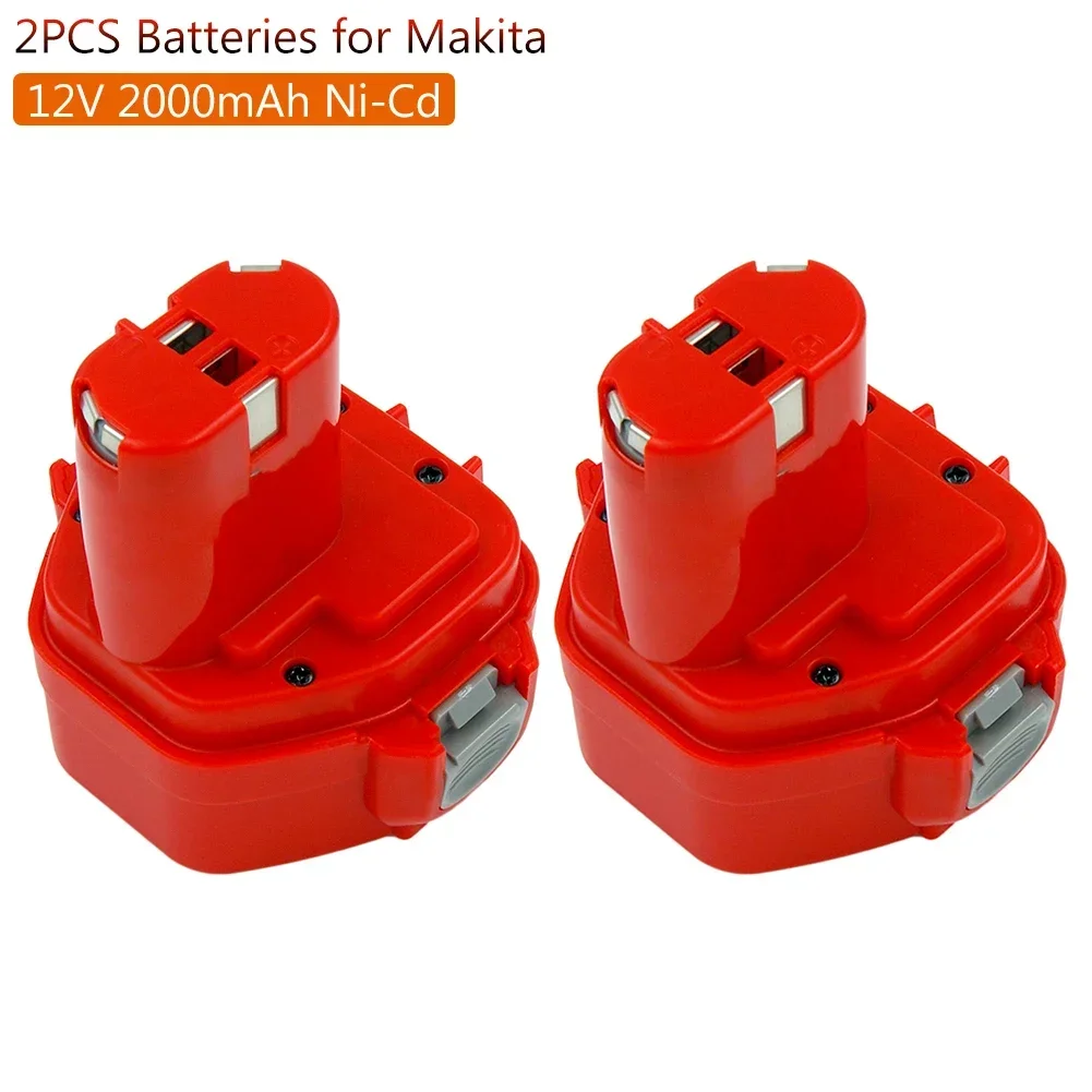 2 шт. PA12 12 В 2000 мАч Ni-Cd сменная аккумуляторная батарея для Makita 4331D 6227D 6271D 6317D 8270D 1220 1222